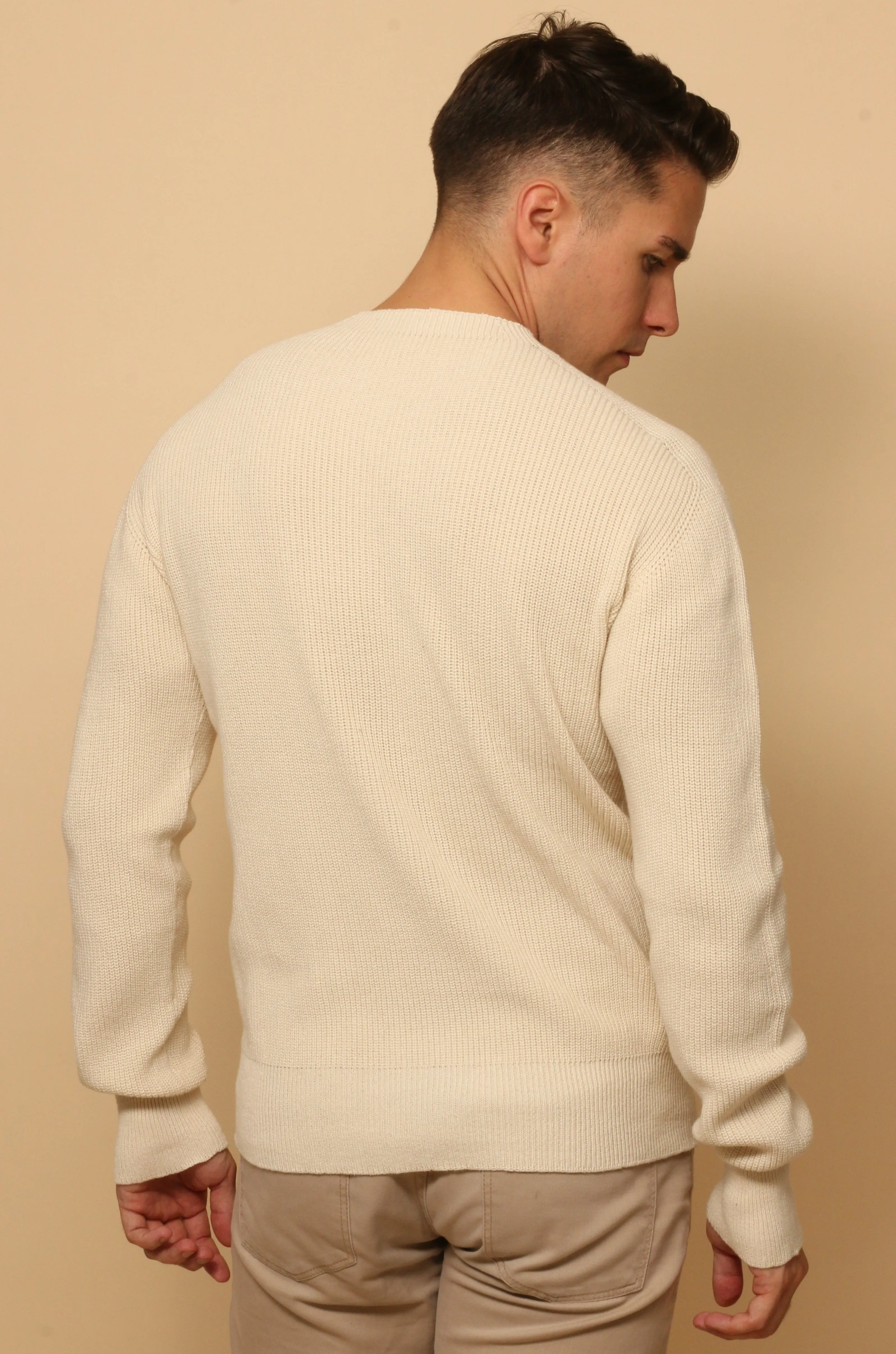 Allergy-Free Close Neck Knitted Sweatshirt