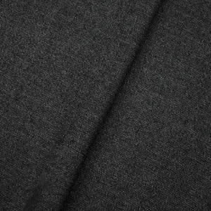 Black-Gray Wool Dobby Texture Woven Suiting Fabric