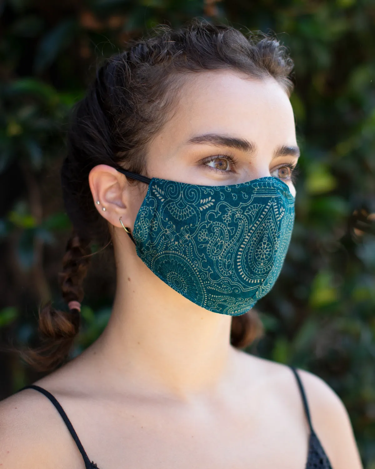 Boho Washable Face Mask Turquoise