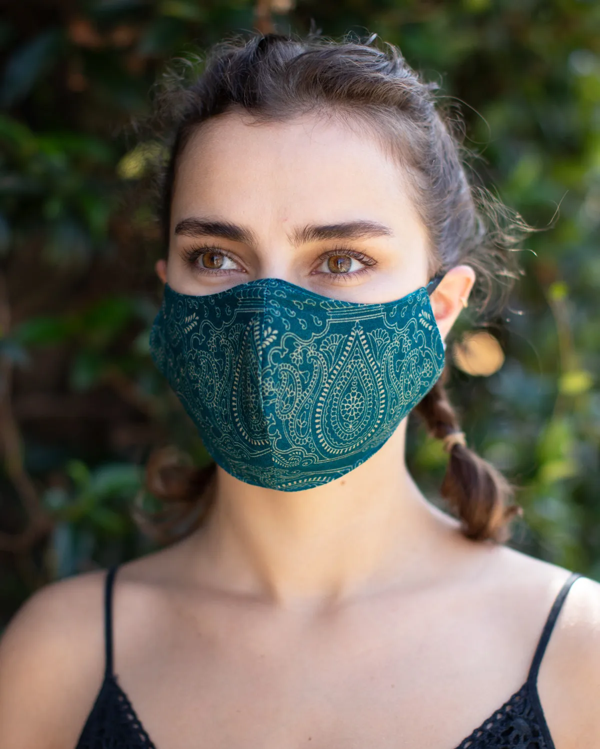 Boho Washable Face Mask Turquoise