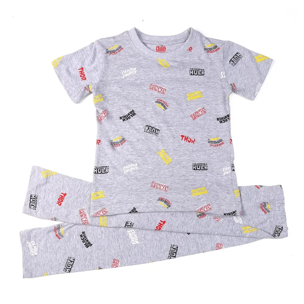 Boys Knitted Nightwear House -.Grey