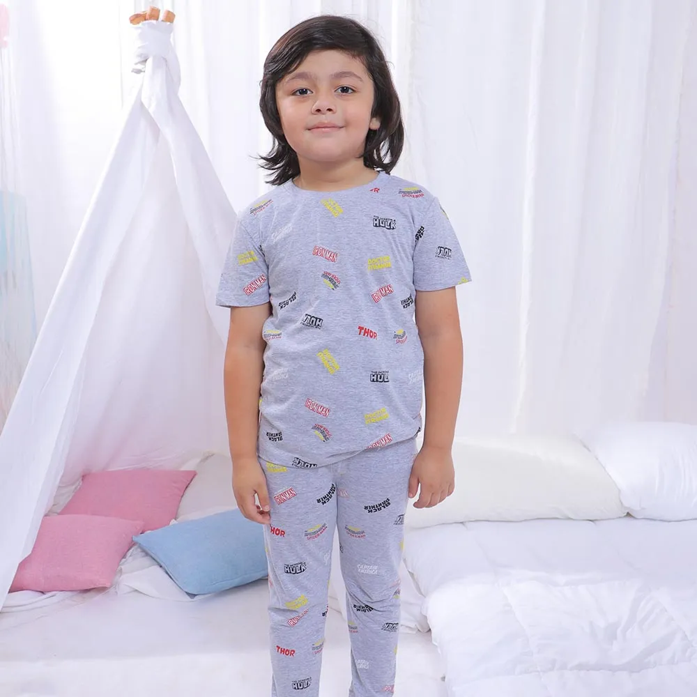 Boys Knitted Nightwear House -.Grey