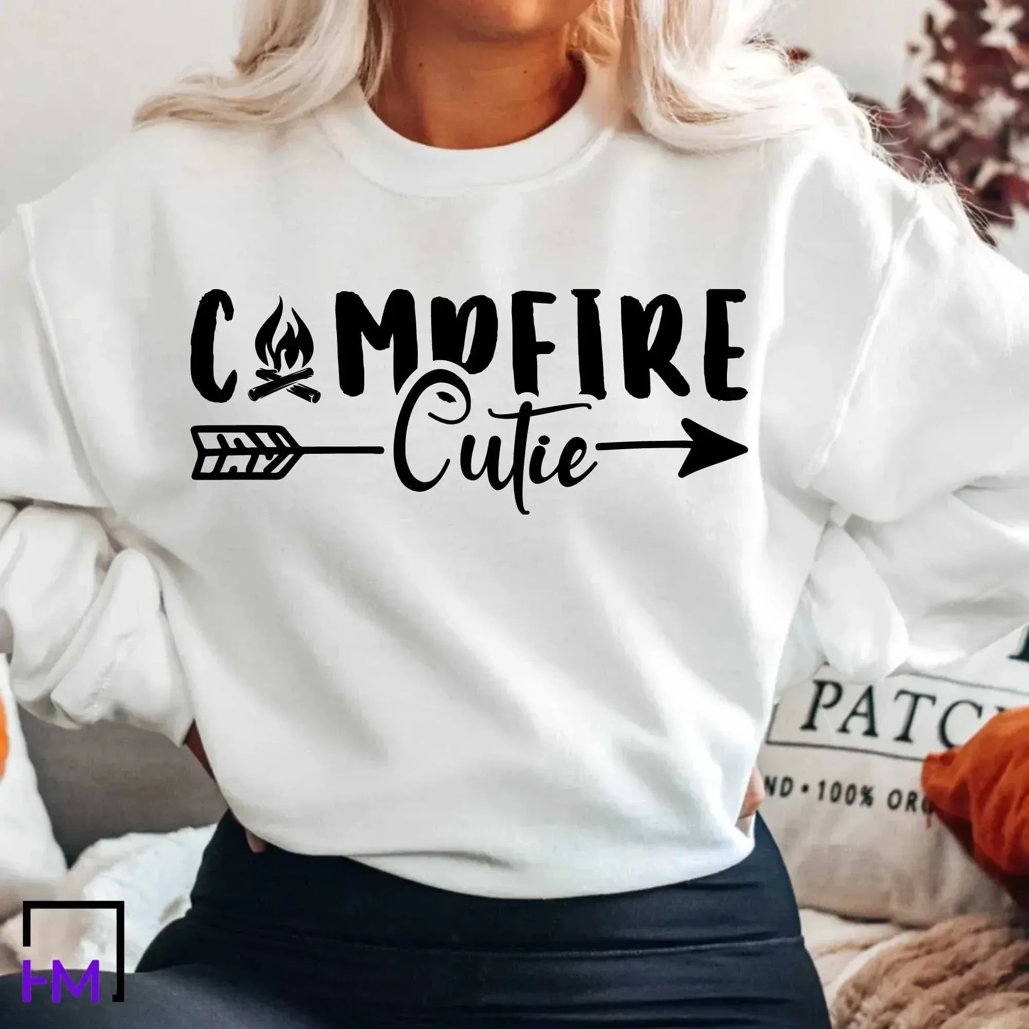 Campfire Cutie, Happy Camper Shirt, Adventure Time Gift, Camper Gifts for Women, Nature Lover Sweatshirt, Camping Presents, Hiking Tee