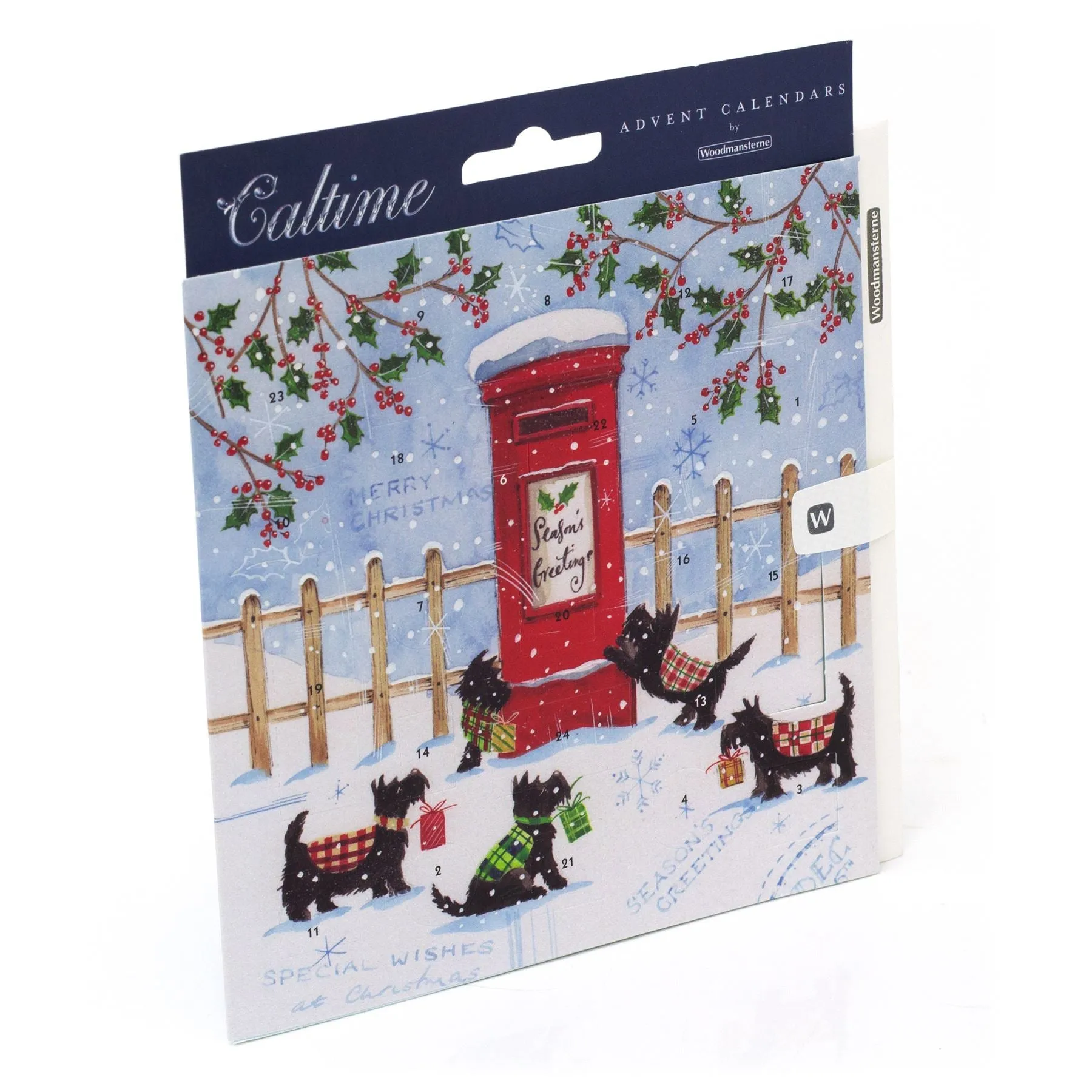 Christmas Advent Calendar Seasons Greetings | Dogs Picture Advent Calendar