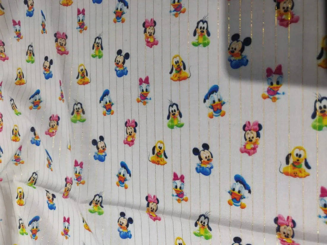 COTTON POPLIN DISNEY CHARACTER PRINT ~ 58" wide