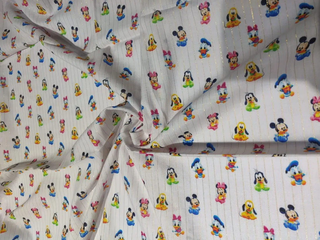 COTTON POPLIN DISNEY CHARACTER PRINT ~ 58" wide