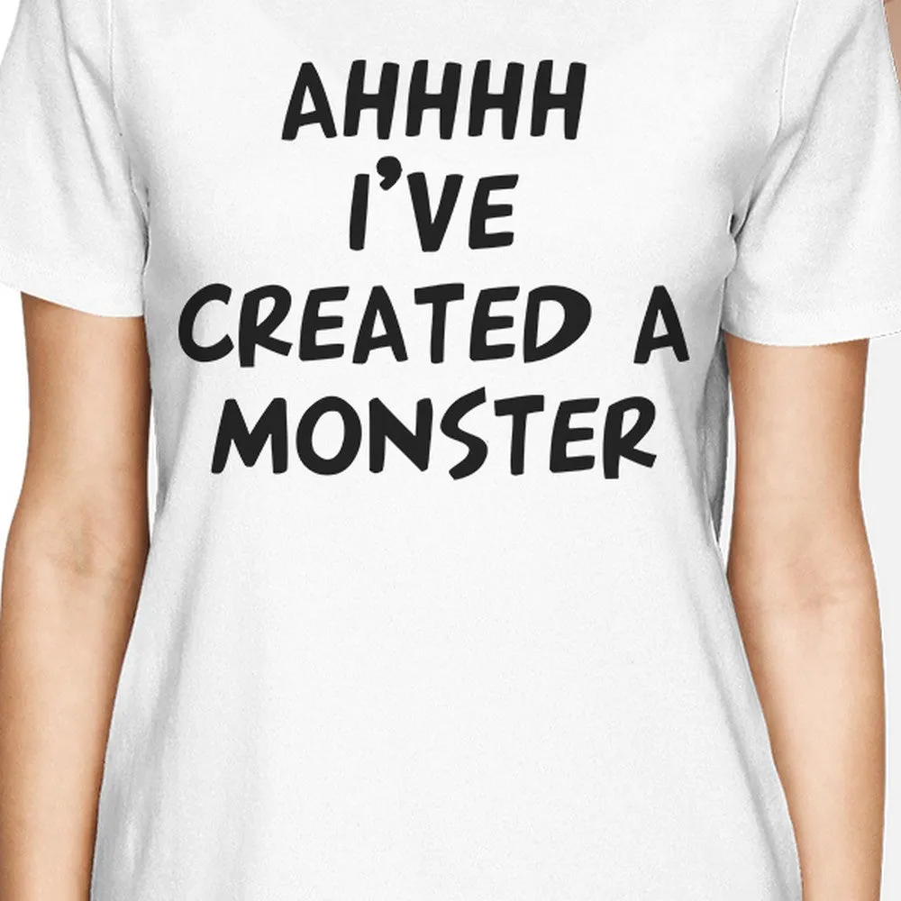 Created A Monster Mom and Baby Matching Gift T-Shirts Baby Jumpsuit