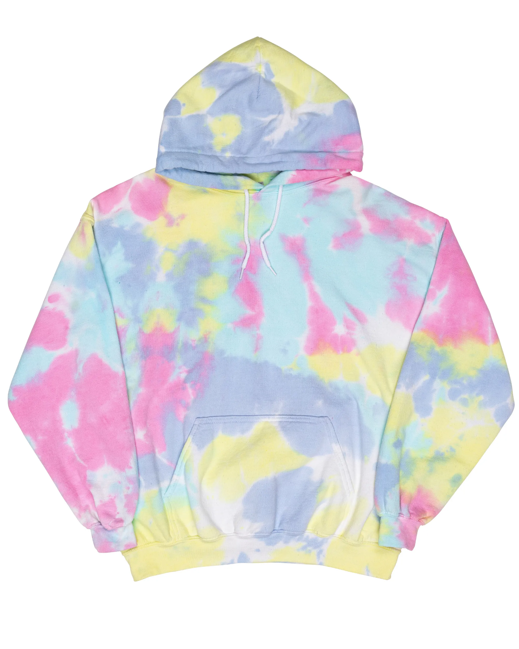 Dream Cloud Dye Essential Fleece Hoodie - Pastel Rainbow