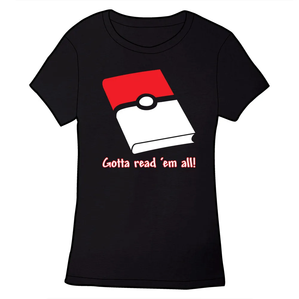 Gotta Read 'Em All Shirt by Library Comic