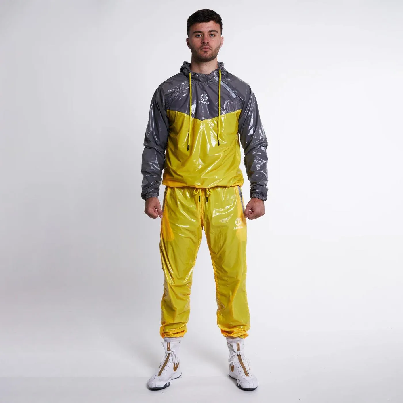 GymPro Sweat Suit, Yellow/Grey