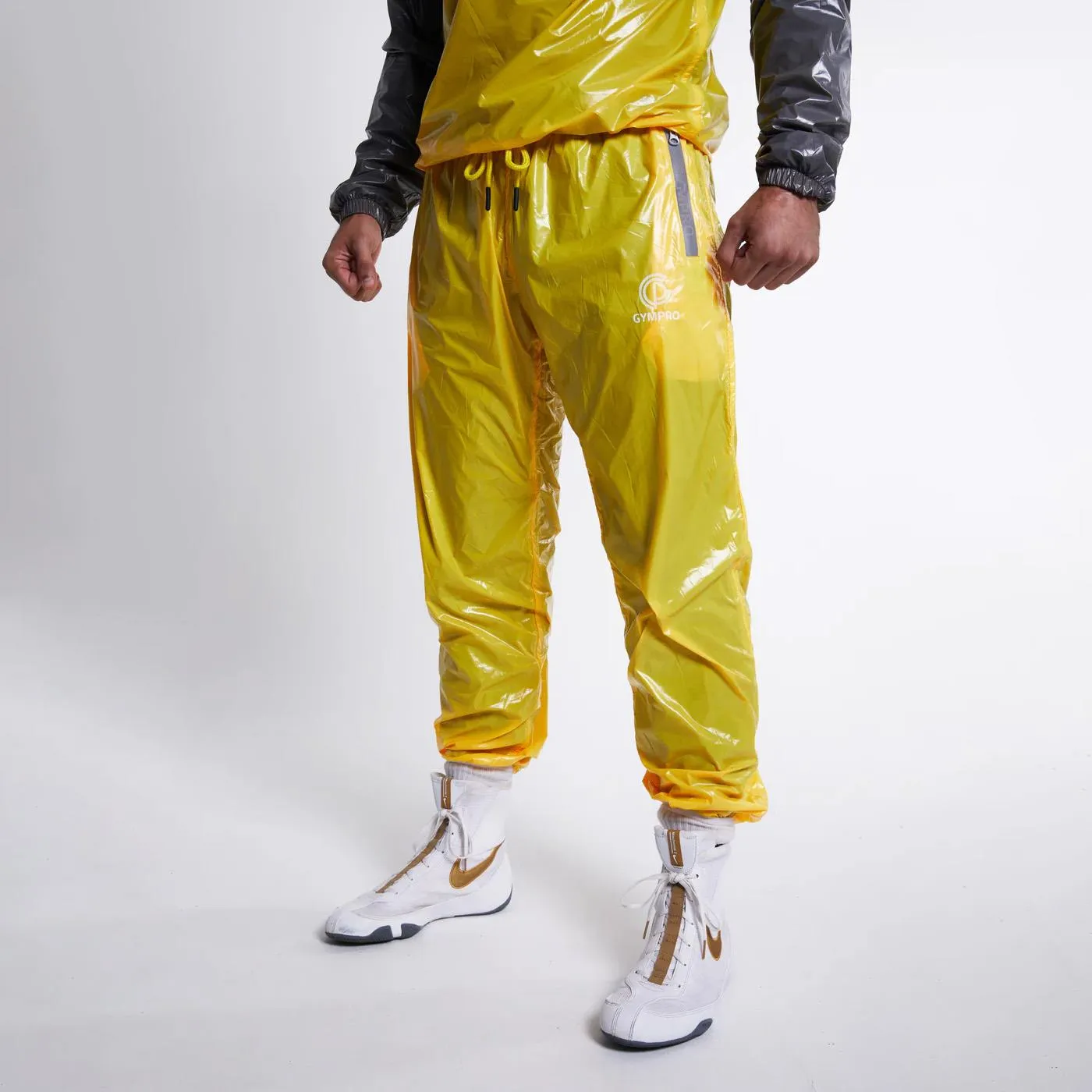 GymPro Sweat Suit, Yellow/Grey