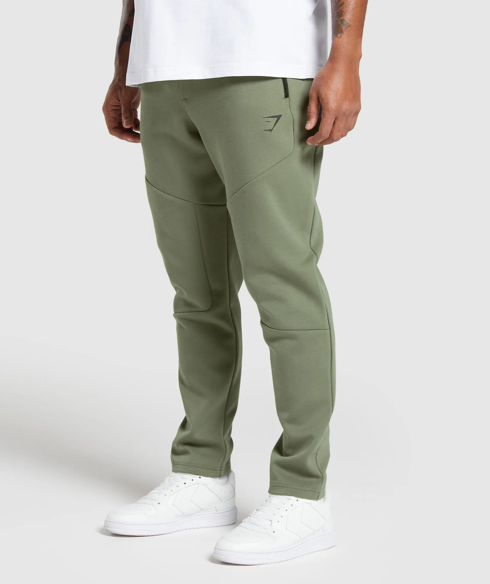 Gymshark Interlock Tech Joggers - Base Green