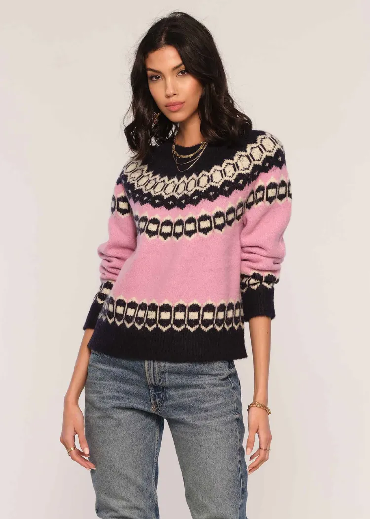 Heartloom Edith Sweater- Peony