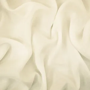 Ivory Solid Rayon Challis Woven Fabric