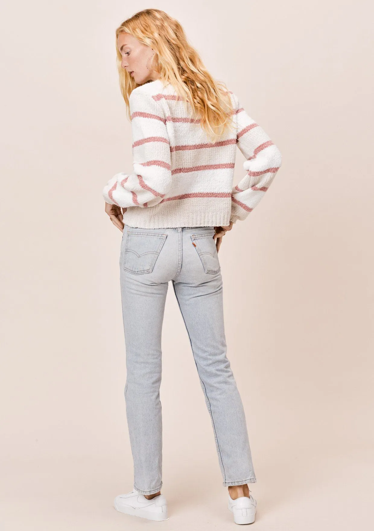 Leni Striped Chenille Sweater