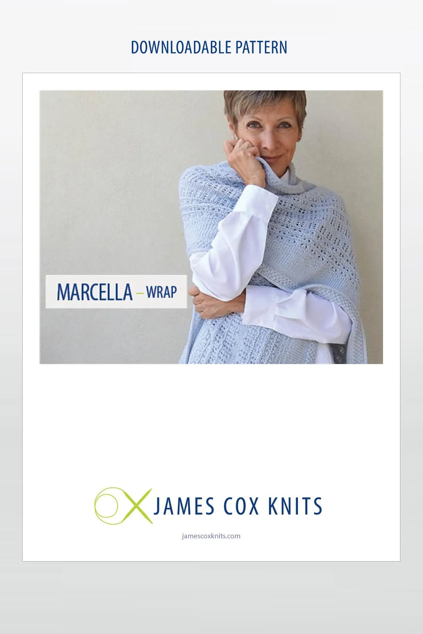 Marcella Wrap Designer Knitting Pattern