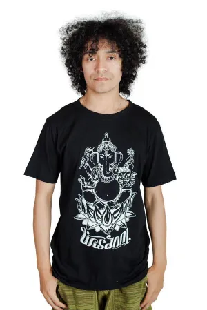 Men's Ganesh Wisdom Eveyday Light Fabric Cotton T Shirt