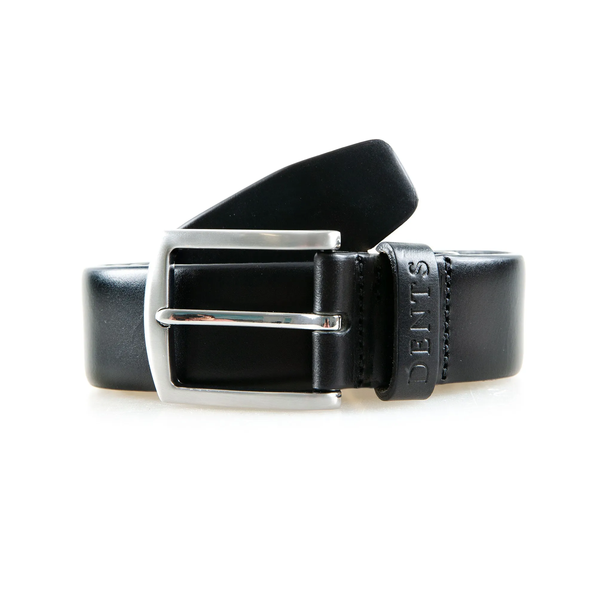 Men’s Heritage Full-Grain Leather Belt with Satin Nickel Buckle