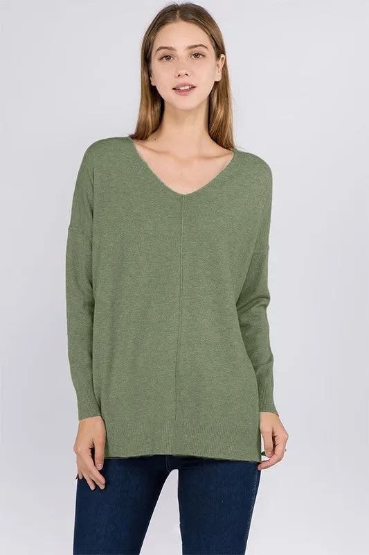 Oversized V-Neck Sweater