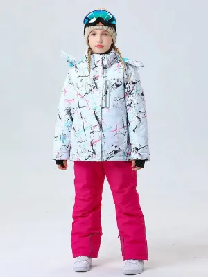 Riuiyele Girl Ski Snowboarding Set Softshell