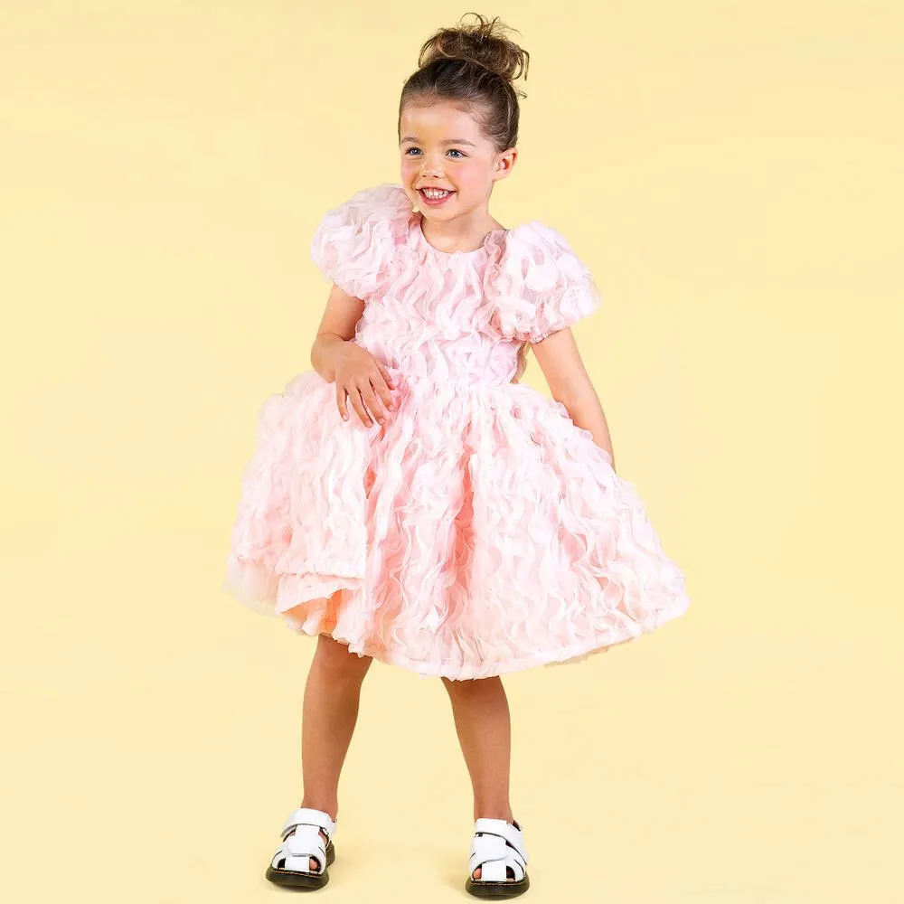 Rock Your Kid Pink Ruffle Tulle Party Dress