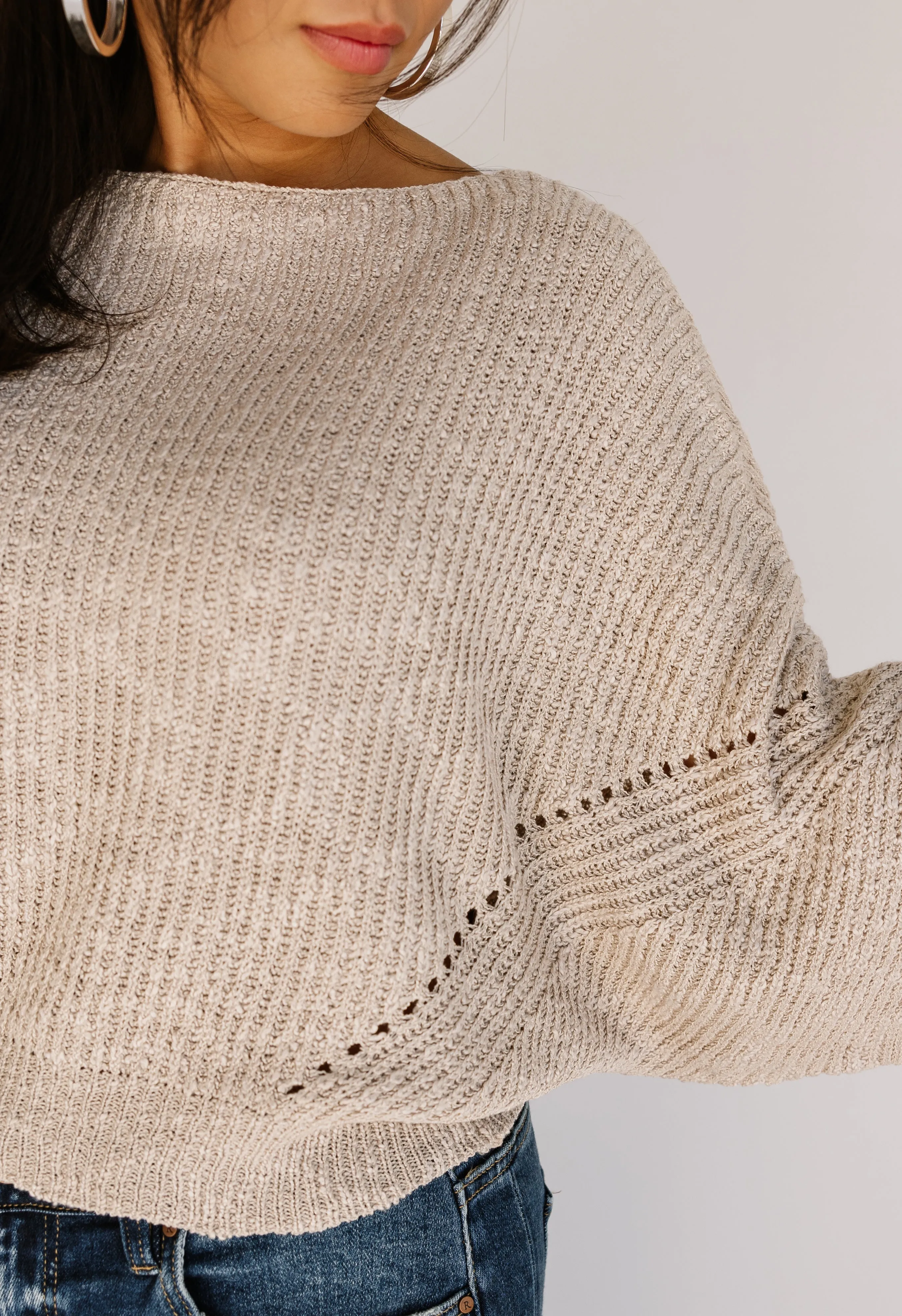 Say I Do Sweater - TAUPE