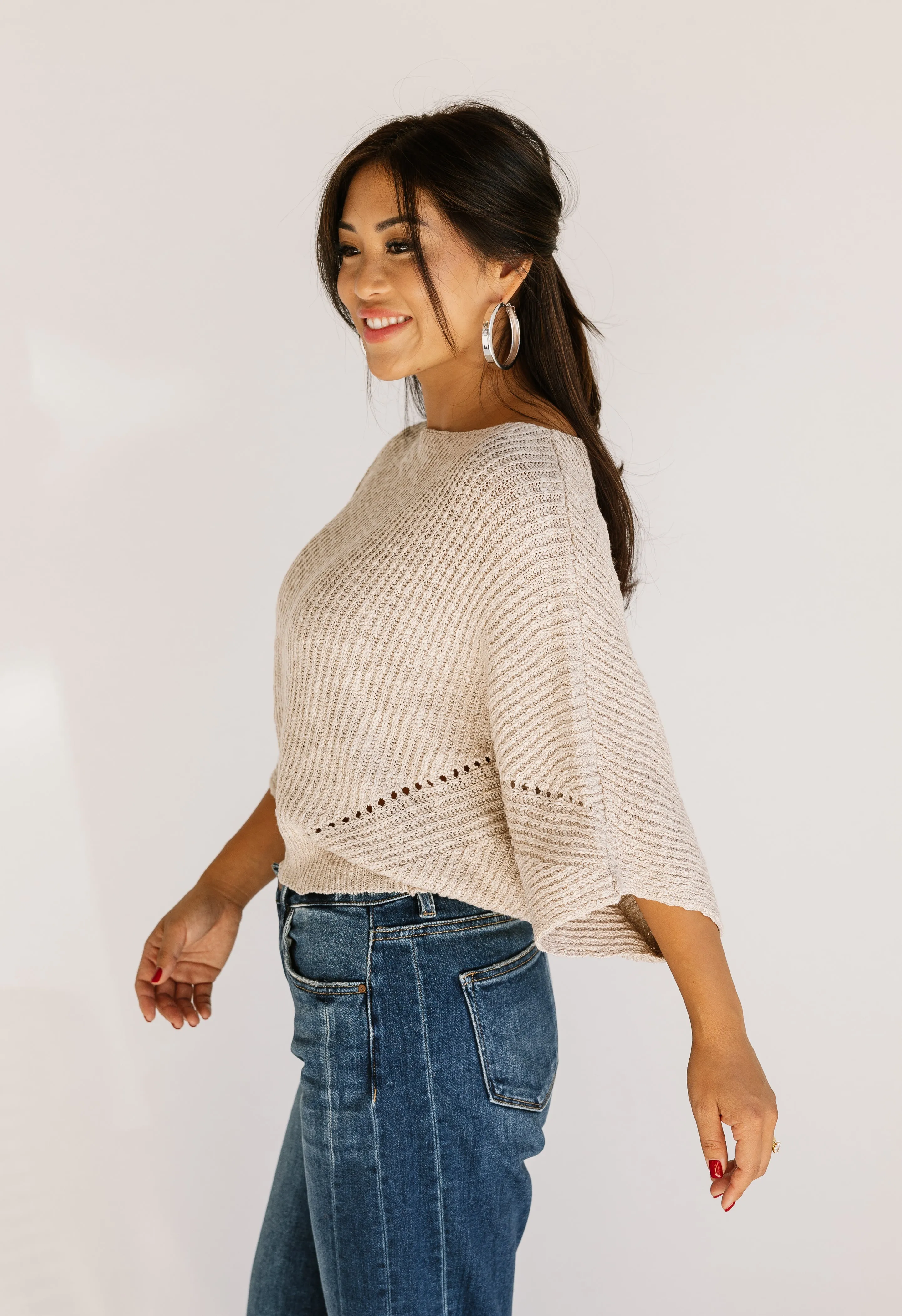 Say I Do Sweater - TAUPE