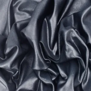 Shiny Oxford Blue Stretch Famous Maker Satin Tricot Yoga Activewear Fabric