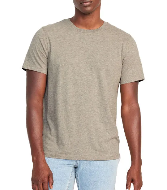 Soft-Washed Crew-Neck T-Shirt for Men Bros Oatmeal B0285