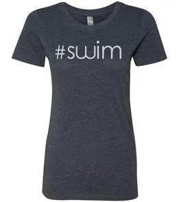 #Swim Ladies Tri Blend Tee