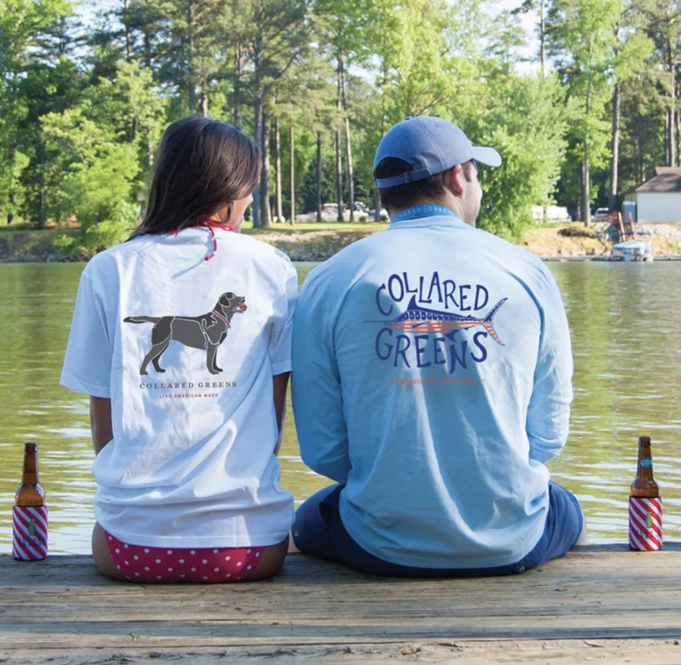 Tarpon Badge: Long Sleeve T-Shirt - Gray