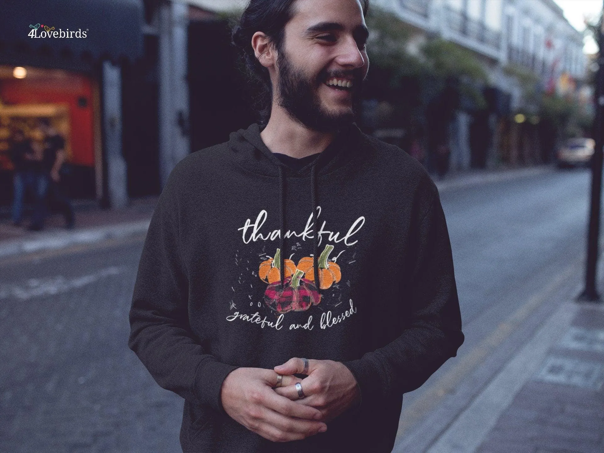 Thankful Grateful Blessed Hoodie, Thanksgiving T-Shirt, Buffalo Plaid Thanksgiving Shirt, Thanksgiving Family Shirts, Thanksgiving Shirts