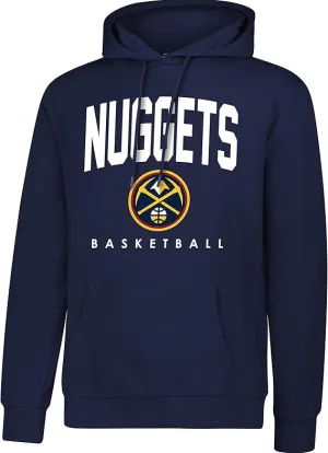 Ultra Game NBA Official Men's Super Soft Teamster Hoodie Sweatshirt, Denver Nuggets, Team Color|Denver Nuggets