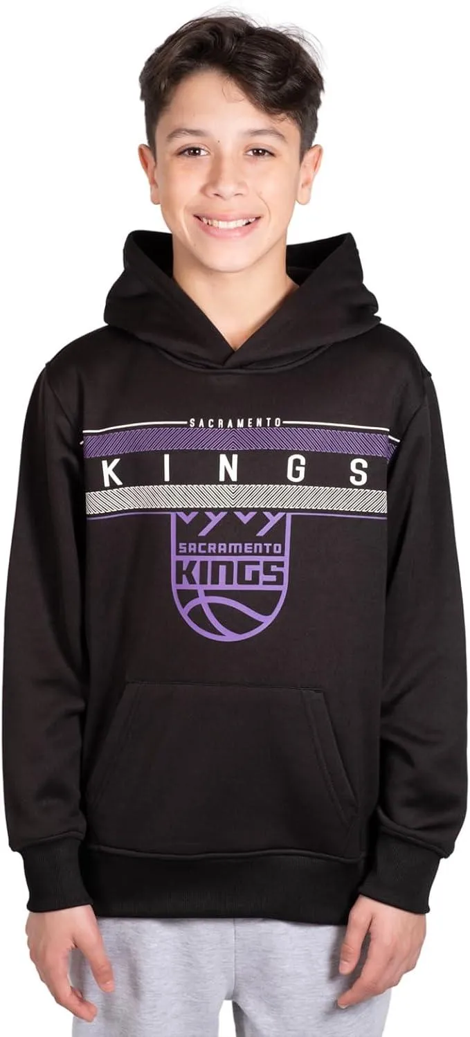 Ultra Game NBA Official Youth  Super Soft Showtime Pullover Hoodie Sweatshirt, Sacramento Kings, Team Color|Sacramento Kings