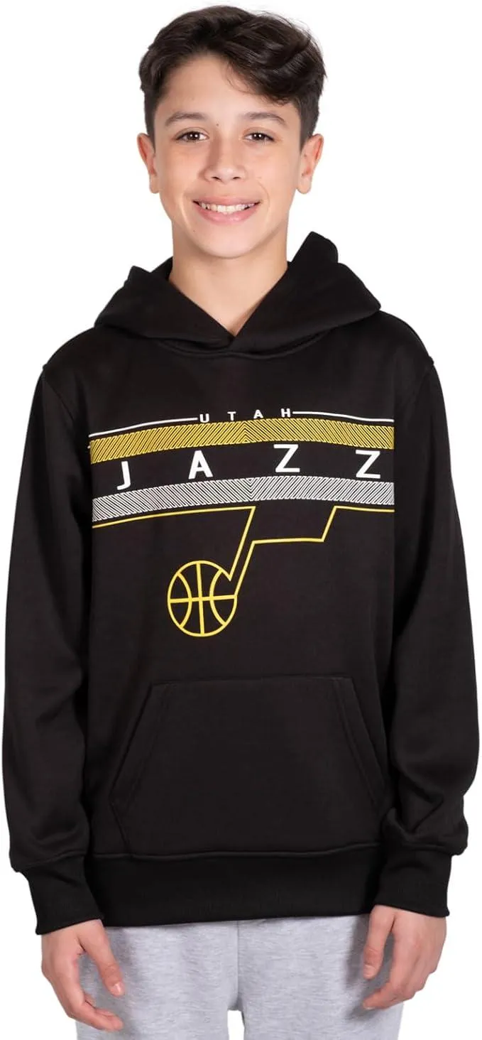 Ultra Game NBA Official Youth  Super Soft Showtime Pullover Hoodie Sweatshirt, Utah Jazz, Team Color|Utah Jazz