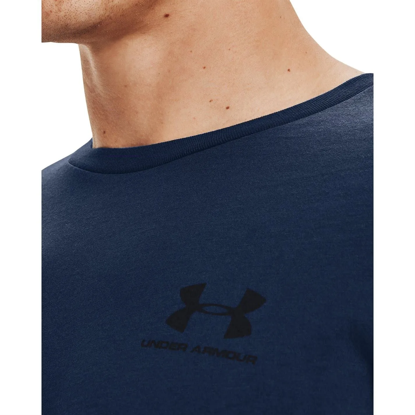 Under Armour Men's UA Sportstyle Left Chest Short Sleeve Shirt SM Navy