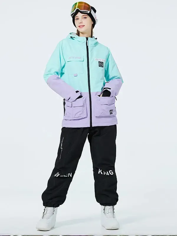 Unisex Insulated Cargo Jacket & Jogger Pants Ski Set 