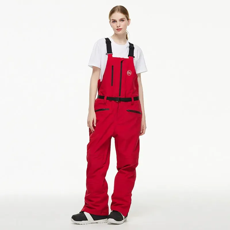 Unisex Outdoor Ski Overalls Sports One-piece Warm Snow Bibs