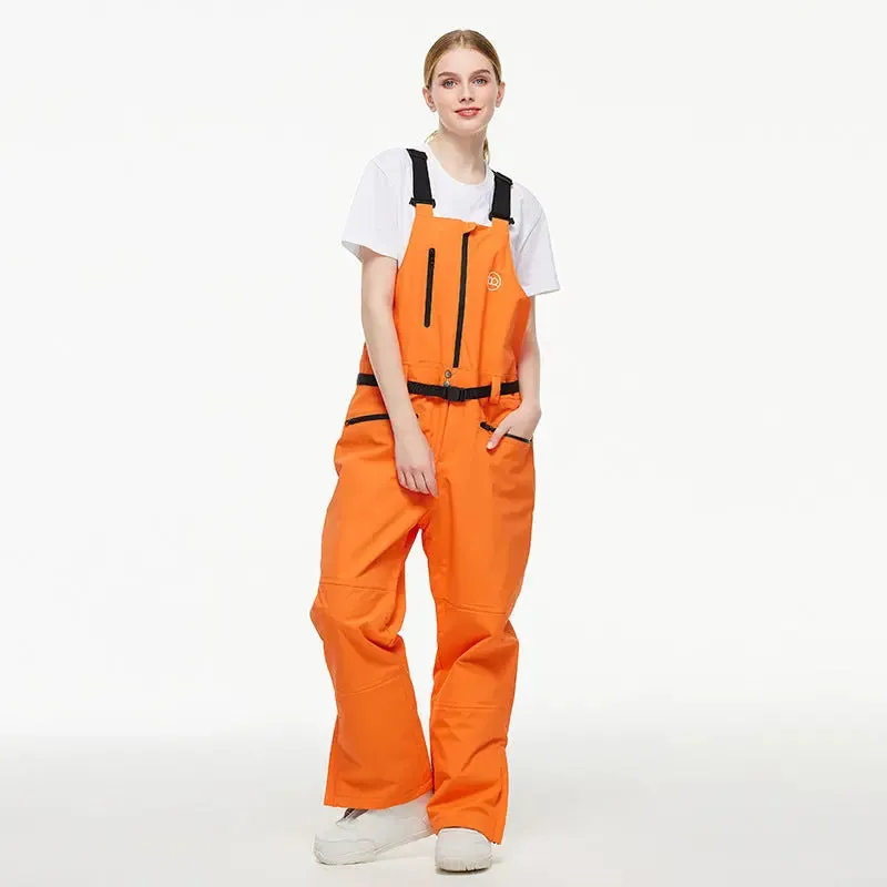 Unisex Outdoor Ski Overalls Sports One-piece Warm Snow Bibs