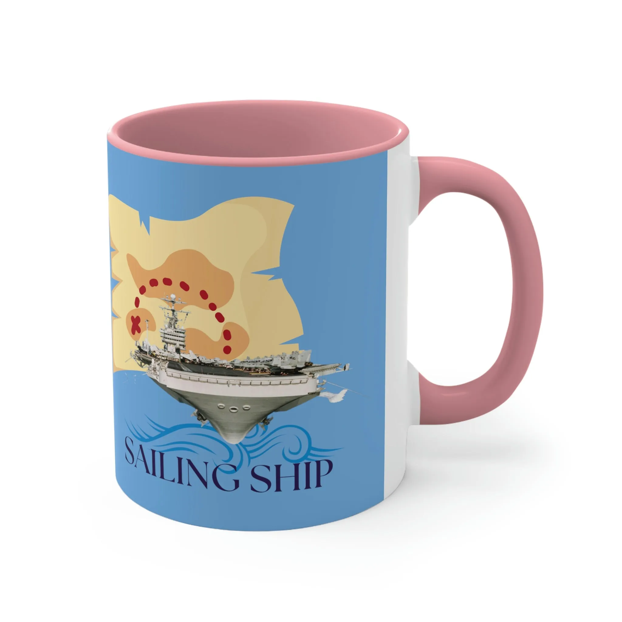 USN POD Navy Ship  Accent Coffee Mug, 11oz