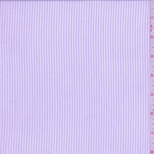 White/Lavender Stripe Shirting Fabric