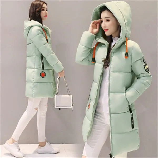 Winter Jacket Women Hooded Outwear