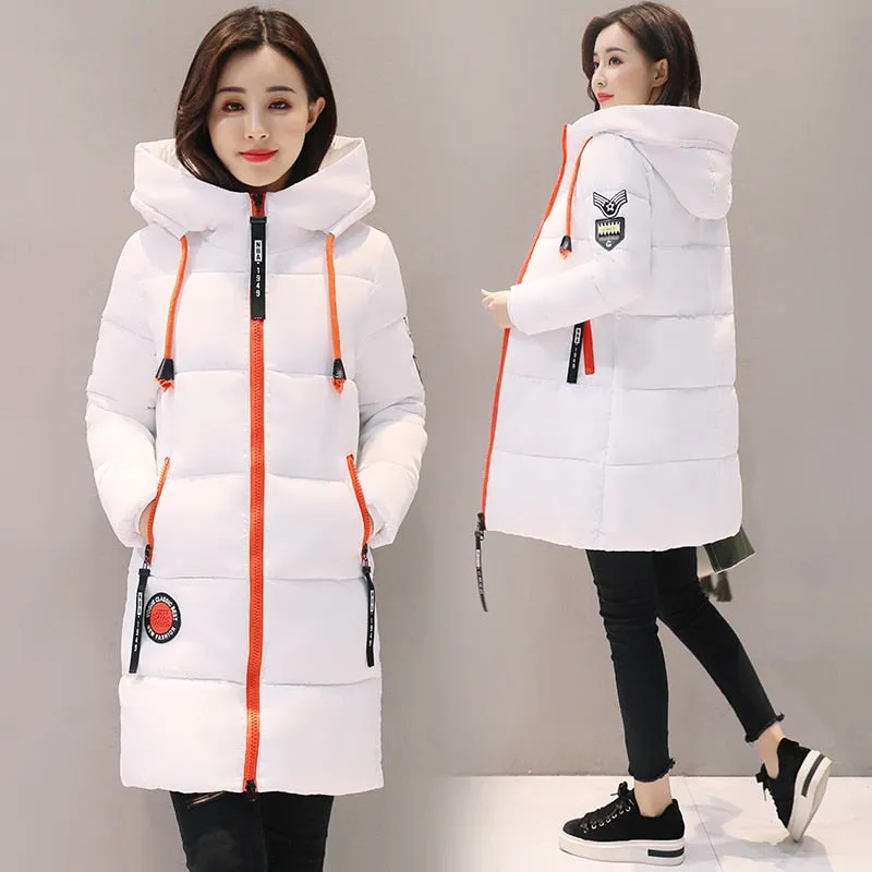 Winter Jacket Women Hooded Outwear