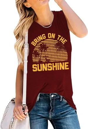 Women Bring On The Sunshine Shirt Women Sunshine Tank Top