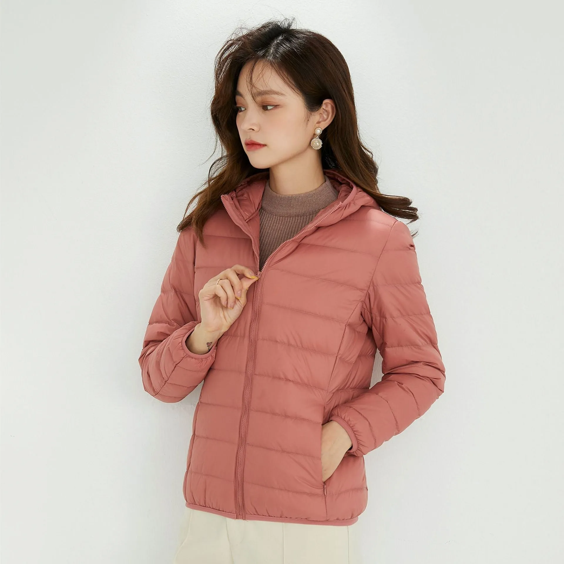 Women's Hooded Down Puffer Coat, Created for FantasyLinen