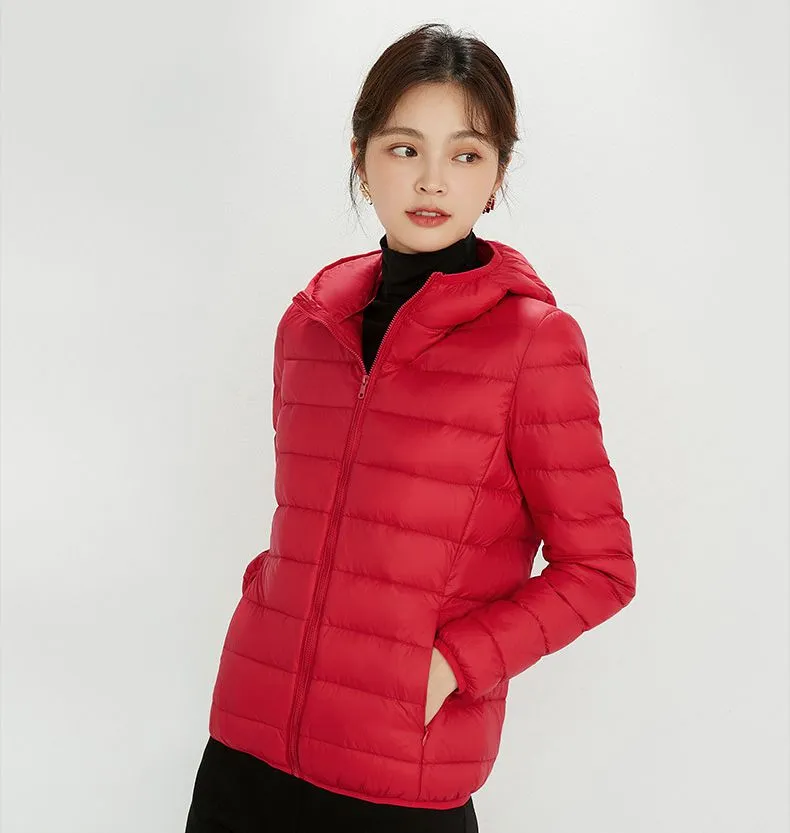 Women's Hooded Down Puffer Coat, Created for FantasyLinen