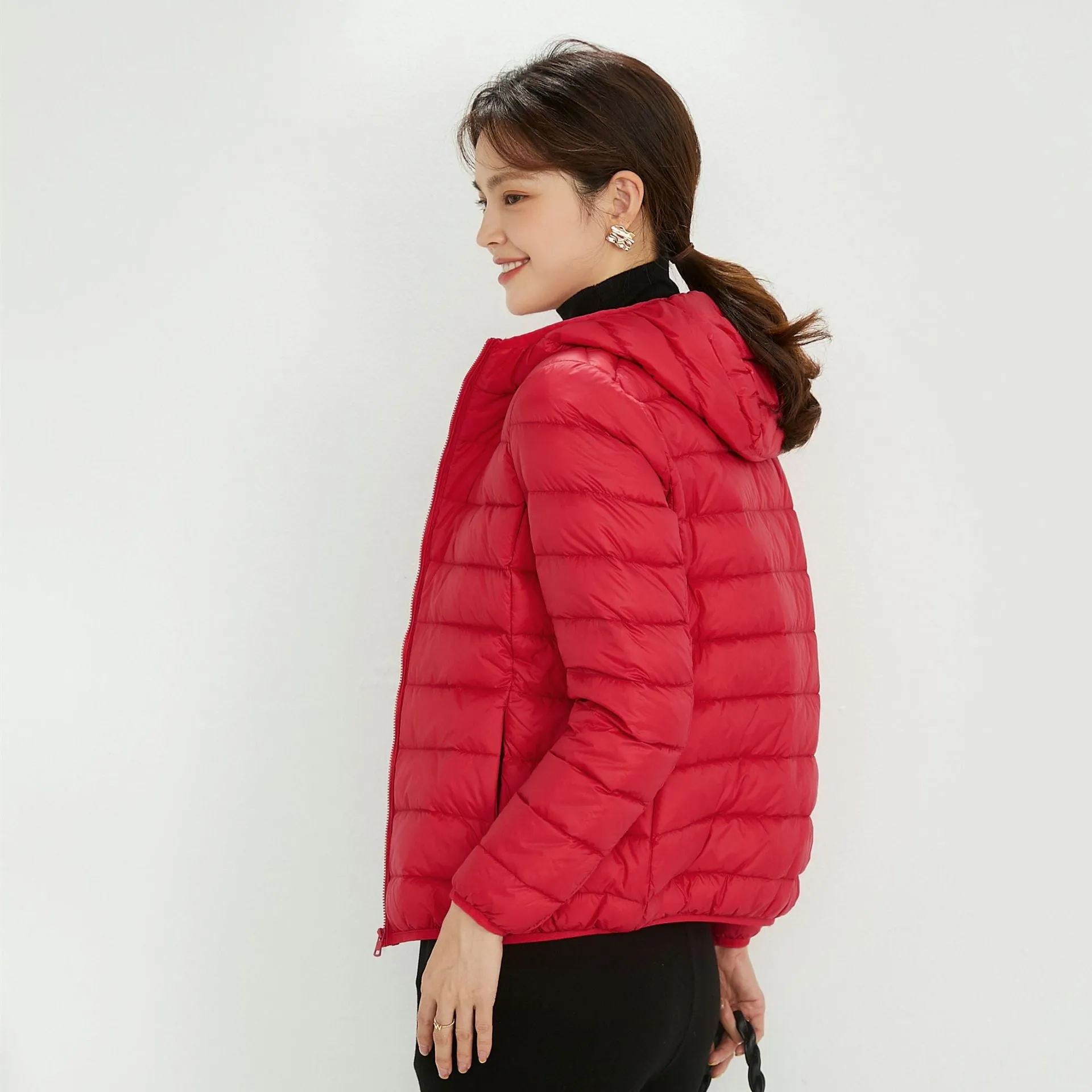 Women's Hooded Down Puffer Coat, Created for FantasyLinen