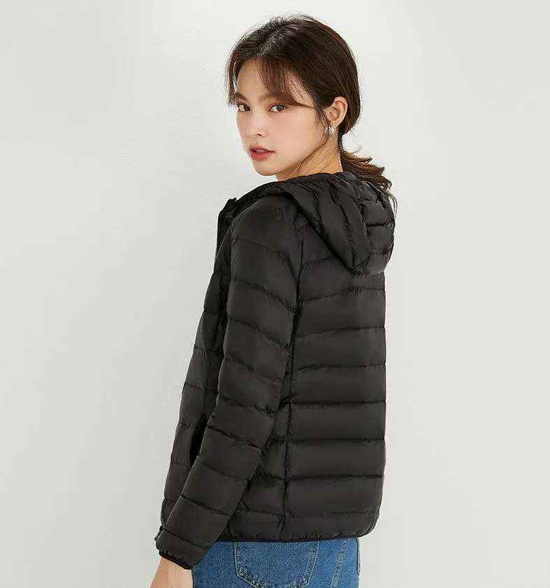 Women's Hooded Down Puffer Coat, Created for FantasyLinen