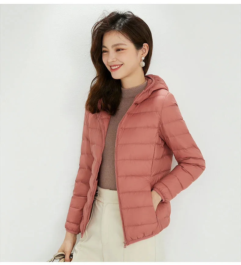 Women's Hooded Down Puffer Coat, Created for FantasyLinen