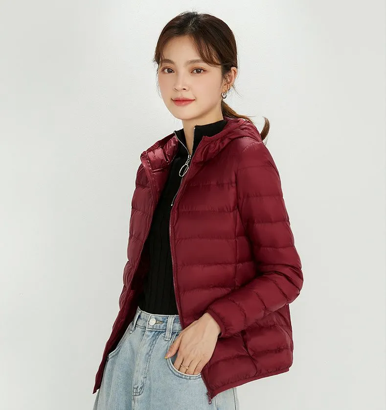 Women's Hooded Down Puffer Coat, Created for FantasyLinen